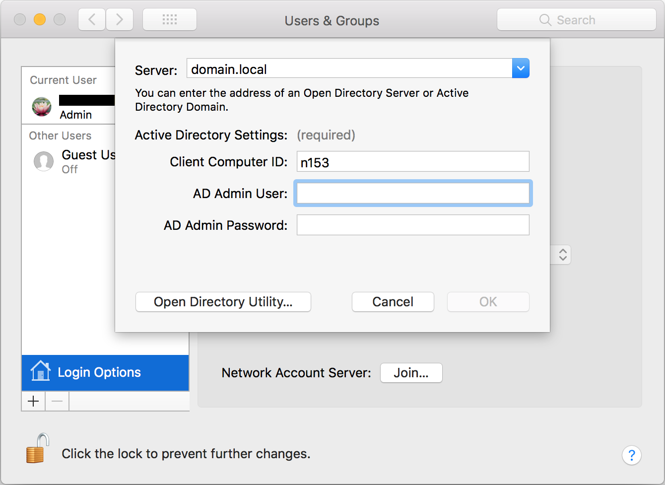 macos server open directory active directory