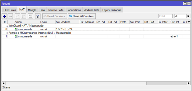 Mikrotik Router OS - Firewall Rules