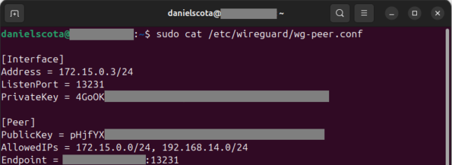 WireGuard Client Linux - Config