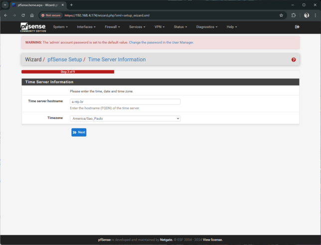 pfSense 2.7.2 - Wizard 4