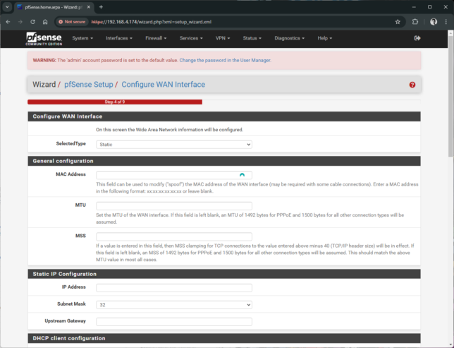 pfSense 2.7.2 - Wizard 5